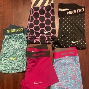 Nike Pro Compression Shorts Lot